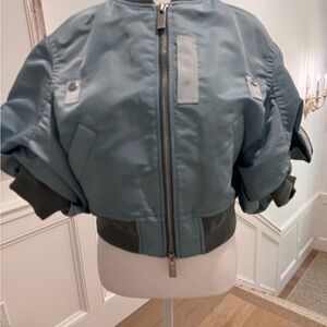 Sacai Steel Blue Bomber Jacket